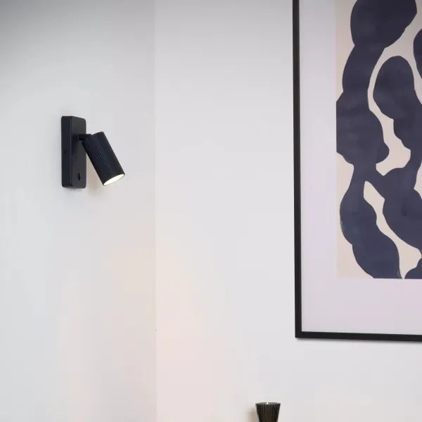 Lucide 09239/11/30 - Falra szerelhető spotlámpa CLUBS 1xGU10/40W/230V fekete