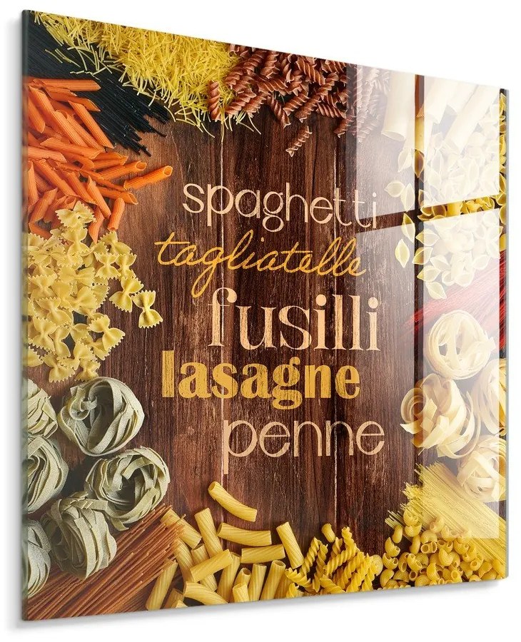 Üveg kép 30x30 cm Pasta – Styler