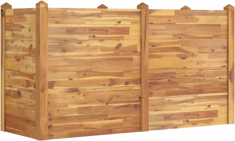 vidaXL tömör akácfa kerti magaságyás 160 x 60 x 84 cm