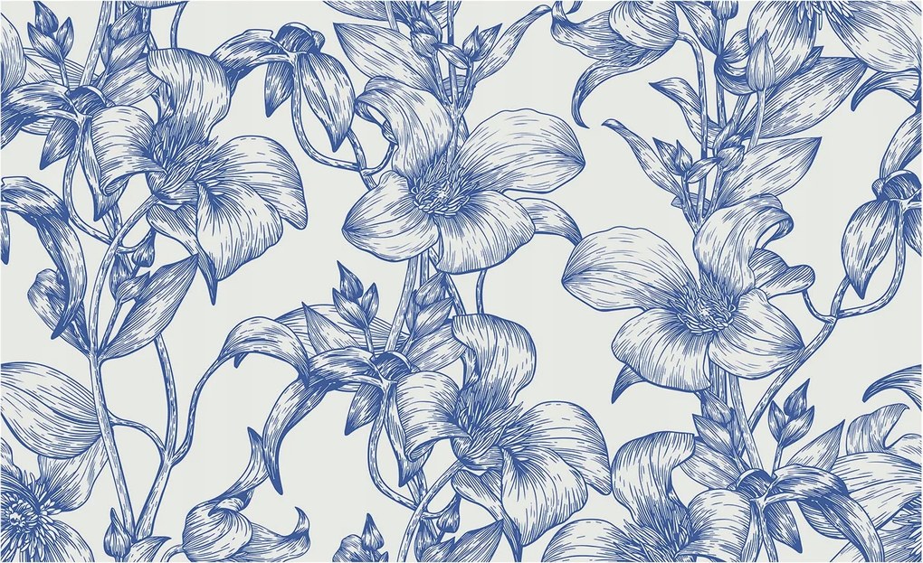 Fotótapéta Flizelin Dekoratív Hálószoba Virágos gallyak 416x254