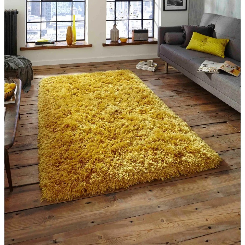 Polar mustársárga szőnyeg, 80 x 150 cm - Think Rugs