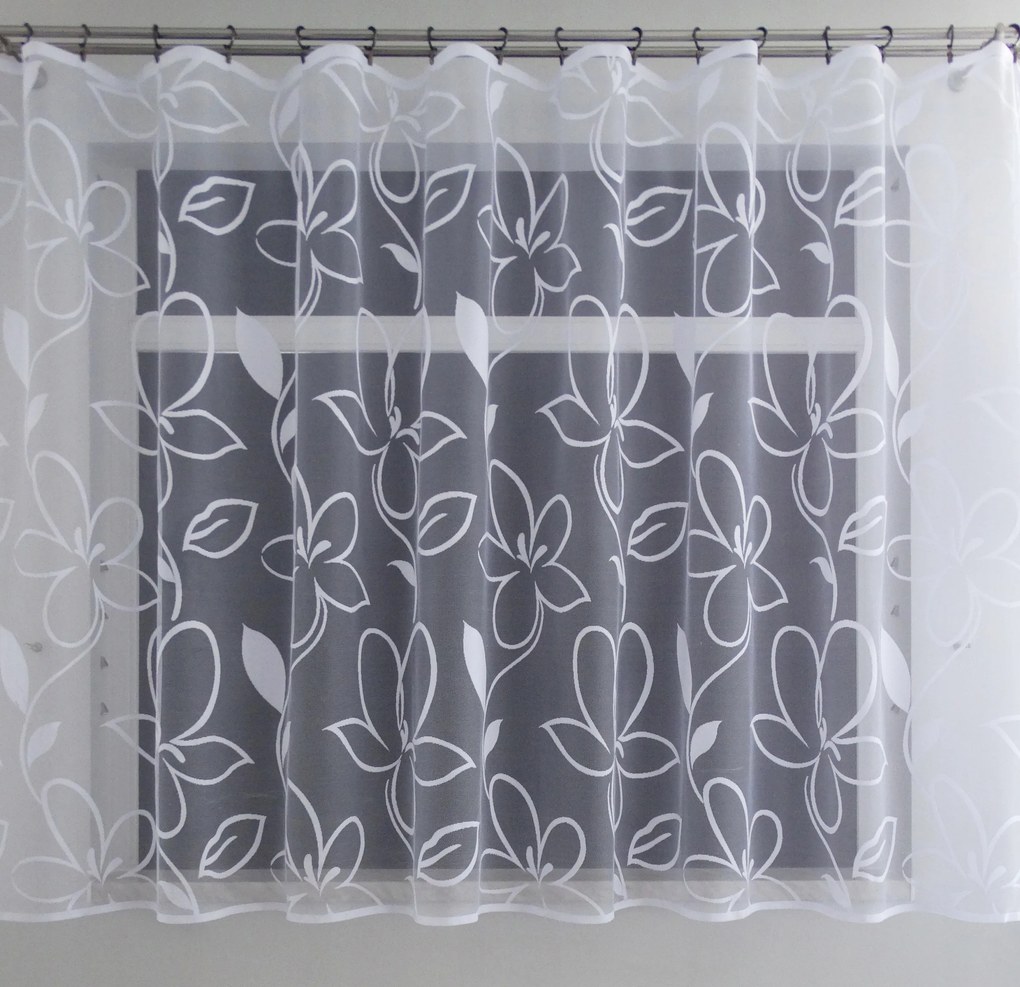 Mg Függöny jacquard 83/100 Fehér 300X250 szalaggal