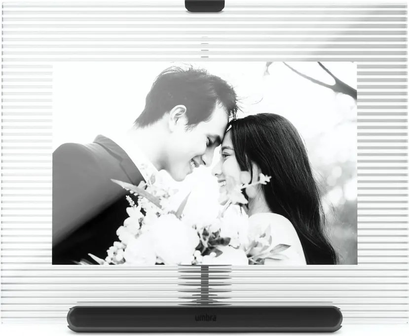 Fekete üveg álló képkeret 16x20 cm Flute – Umbra