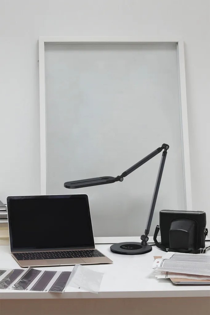 KAJA K-BL1221 CZARNY ALETTE Fekete Színű Asztali Lámpa 10W LED 910Lm 3000-6000K IP20