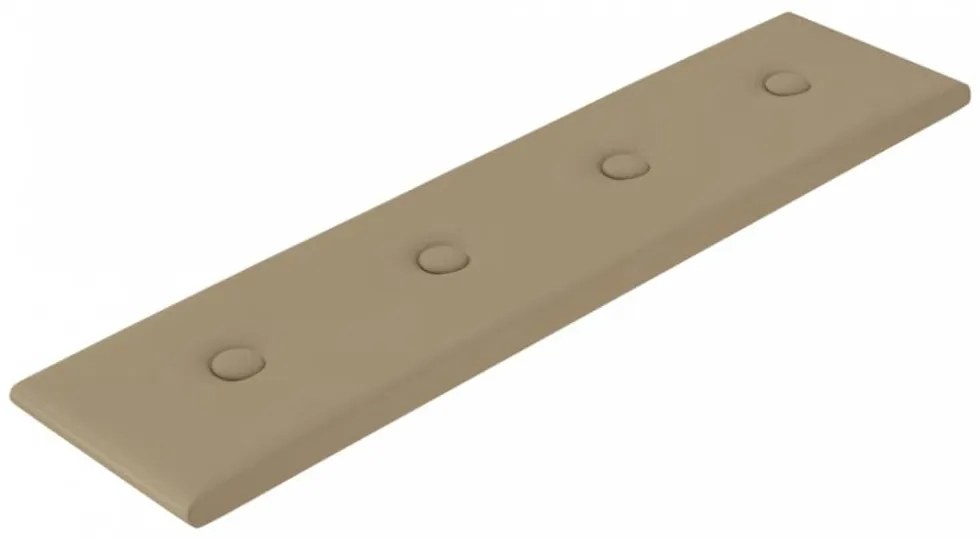 12 db cappuccino színű műbőr fali panel 60 x 15 cm 1,08 m²