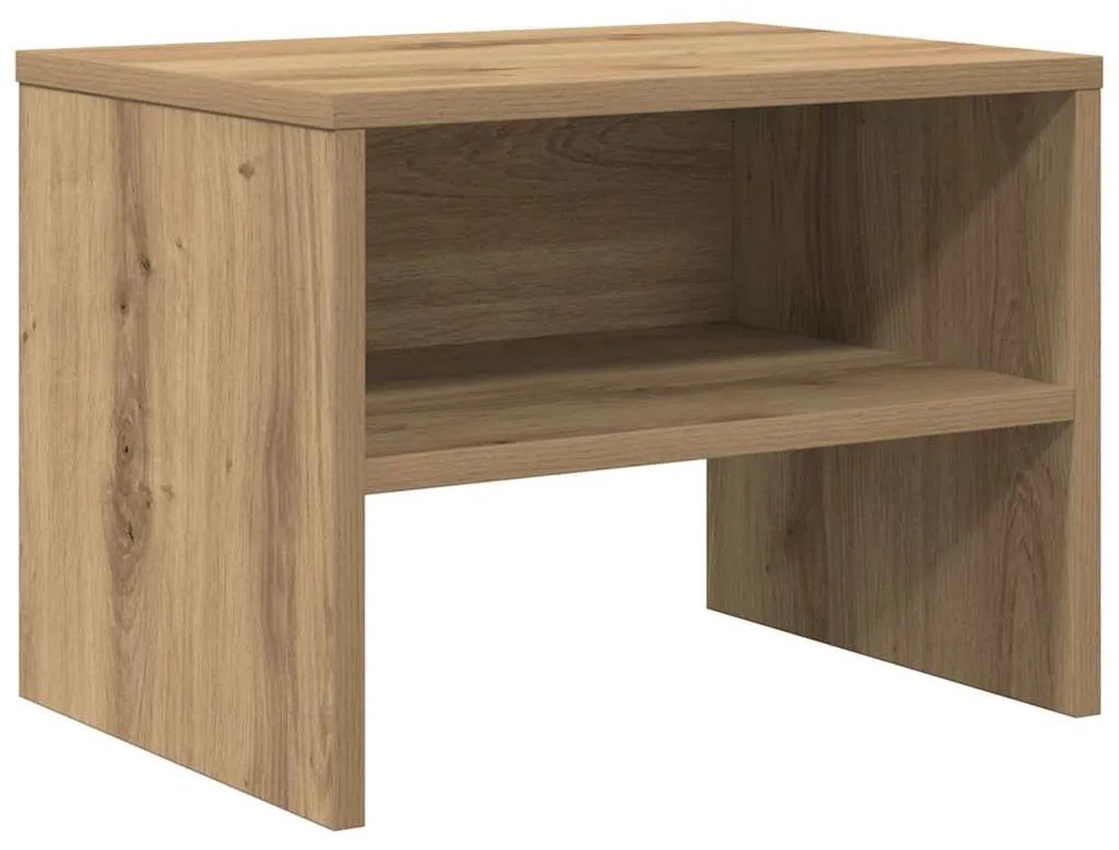 Éjjeliszekrény 2 pcs kézműves tölgy 40 x 40 x 30 cm Faanyag