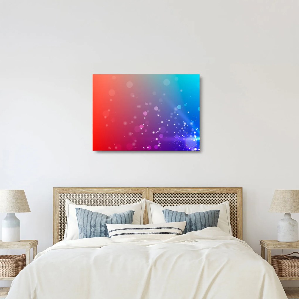 Modern absztrakt kép (üvegen) (70x50 cm)