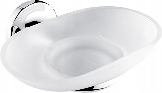 Nimco Monolit króm fali szappantartó, matt üveg, rozsdamentes acél sárgaréz Mo 4059C-26_