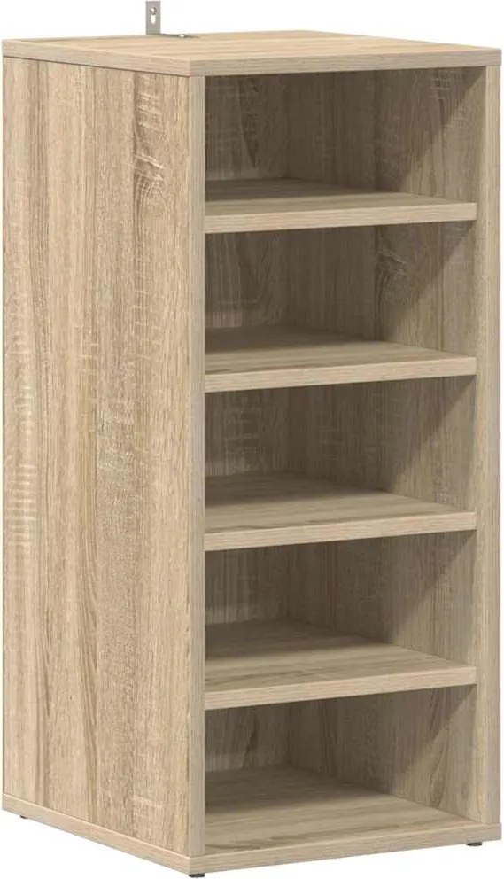 vidaXL sonoma tölgy színű szerelt fa cipősszekrény 31,5 x 35 x 70 cm