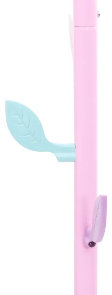 rózsaszínű porszórt vas ruhafogas 172 cm