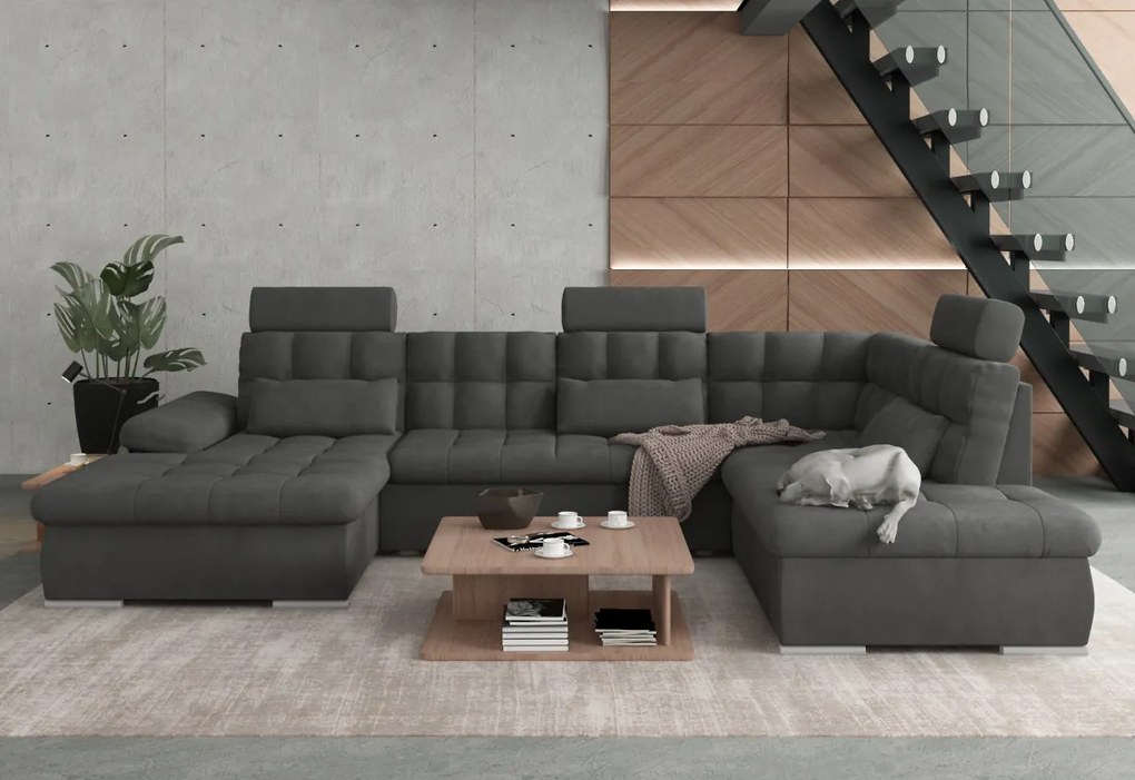 MERKURO ágyazható U alakú ülőgarnitúra, 324x103x218, enjoy 21, jobb