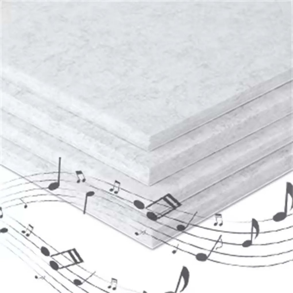 Bilnora extra sűrű Háromszögletű öntapadós hátoldalú filc hangszigetelő Panel 9mm Vastag 50*50 cm - 1 fehér , 50x50x0,9cm
