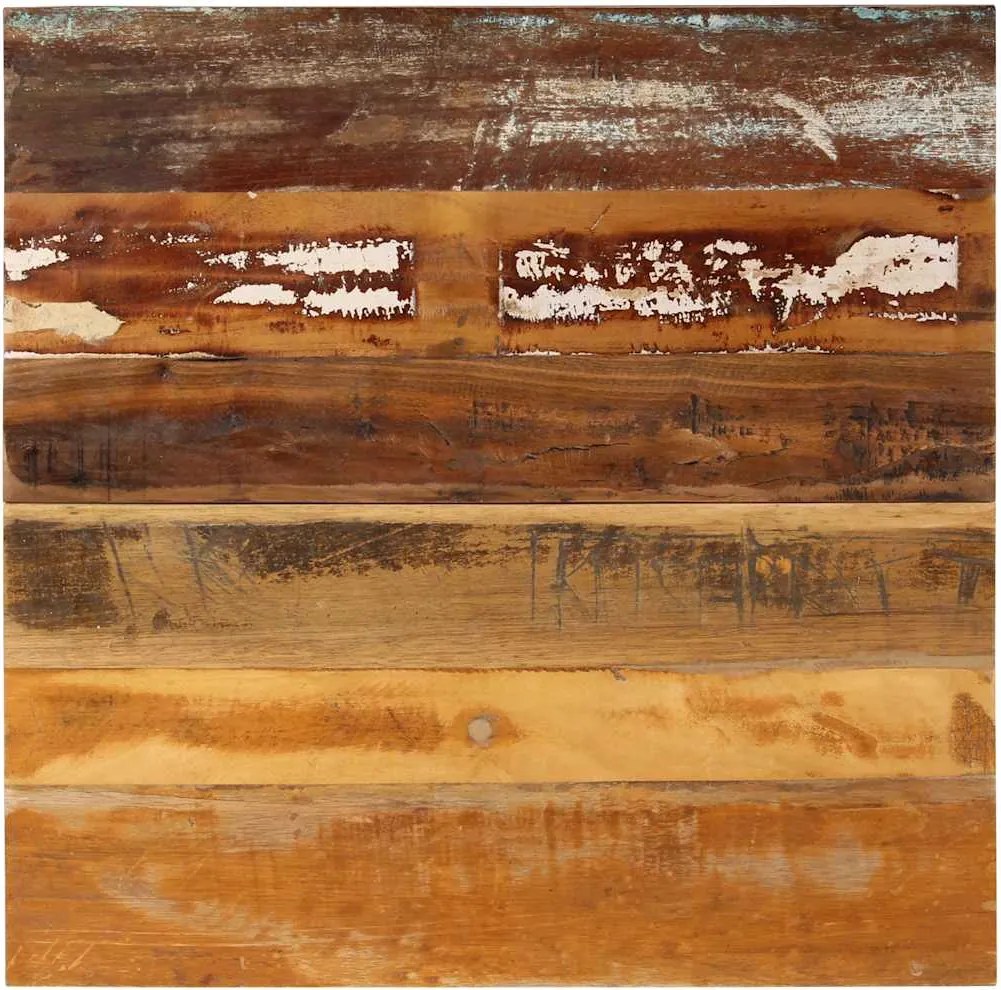 vidaXL négyszögű tömör újrahasznosított fa asztallap 70x70 cm 15-16 mm
