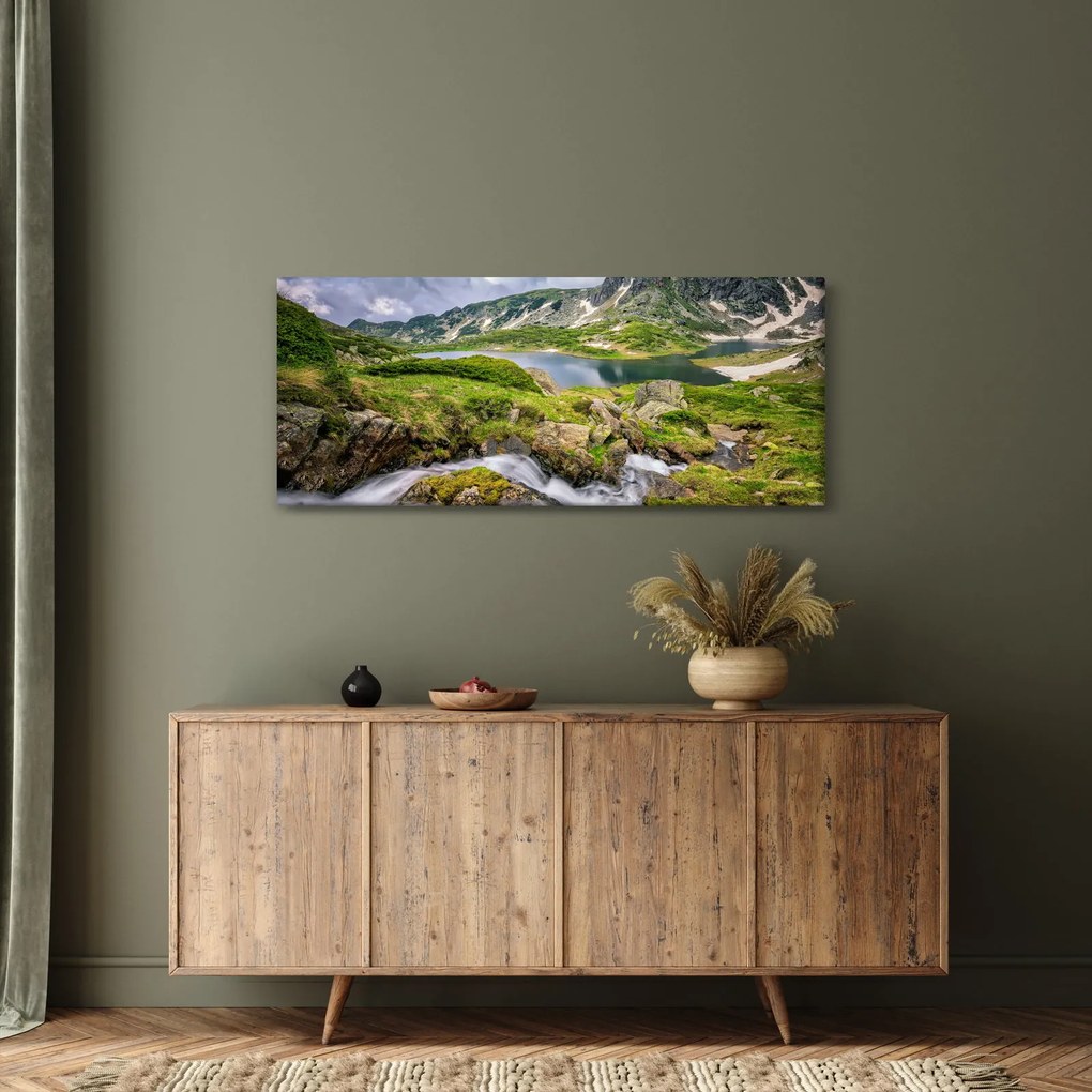 Kép - Kilátás a Rila hegyre (120x50 cm)