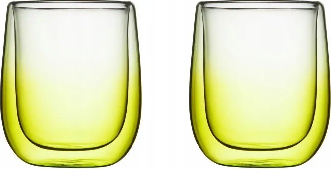 Két darabos thermo pohár szett Ambition Ombre zöld