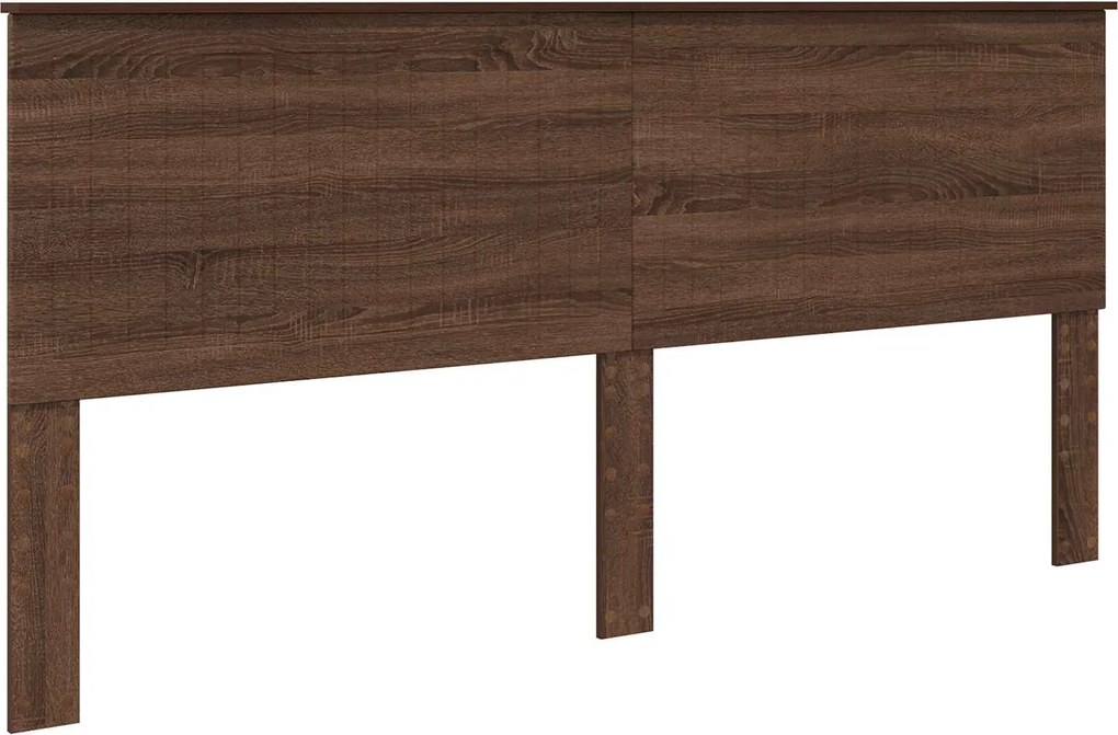 vidaXL Fejtámla fejtámlával Barna Tölgy 200 cm Faanyag