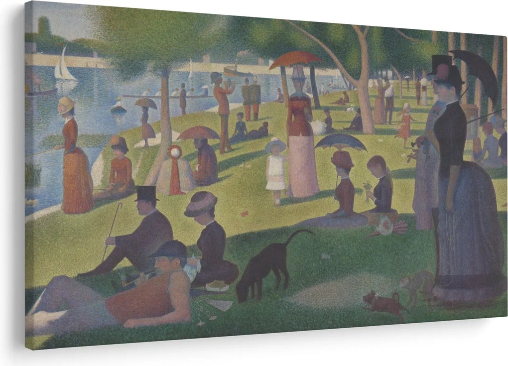 Kép - Georges Seurat, A Sunday on La Grande Jatte, reprodukciók (90x60 cm)
