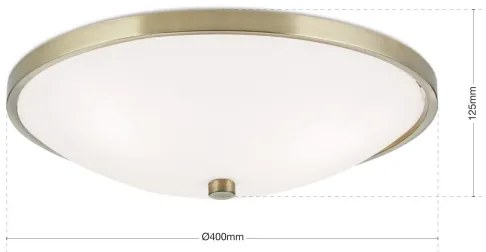 Orion DL 7-531/40 - Mennyezeti lámpa AIDA 3xE27/60W/230V átm. 40 cm réz