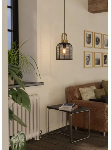 Eglo 43963 - Csillár zsinóron ROUNDHAM 1xE27/40W/230V átm. 22 cm