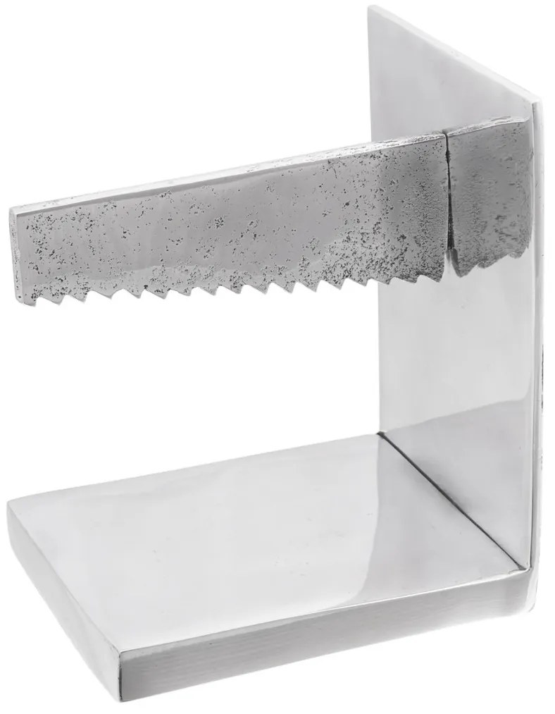 Könyvtámaszok 2 db Ezüst 11x14x17,5 cm Alumínium Fűrészelve