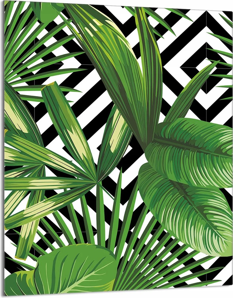 Üveg Vágódeszka 40x52 Levelek a Konyhába