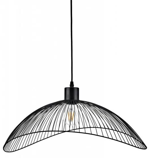 Lámpa Mennyezeti lámpatest RETO 1,4137,AC220-240V,50/60Hz,1*E27,IP20,átmérő 40CM,egyes,fekete