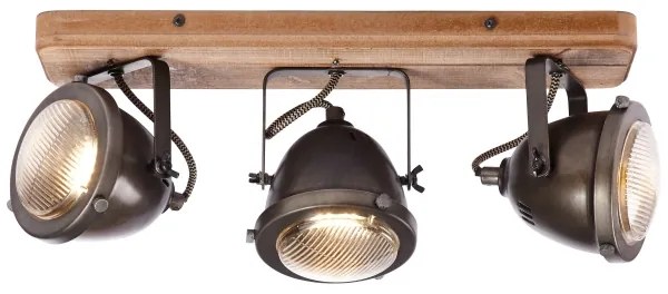Brilliant - CARMEN WOOD 3x GU10/5W/230V spotlámpa, barna