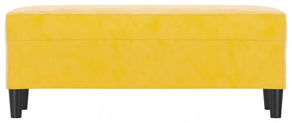 sárga bársony pad 100 x 35 x 41 cm