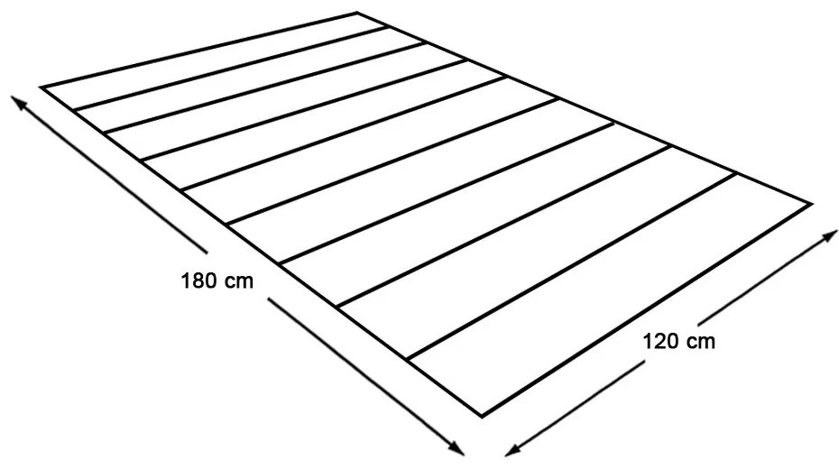 Kültéri szőnyeg, 2 oldalas, 180 x 120 cm, zöld-bézs