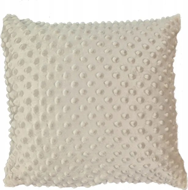 Párnahuzat 40x40 cipzárral Minky beige