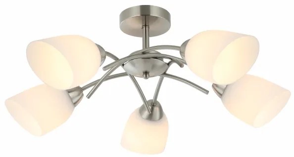 Felületre szerelhető csillár DONNA 5xE27/60W/230V nikkel