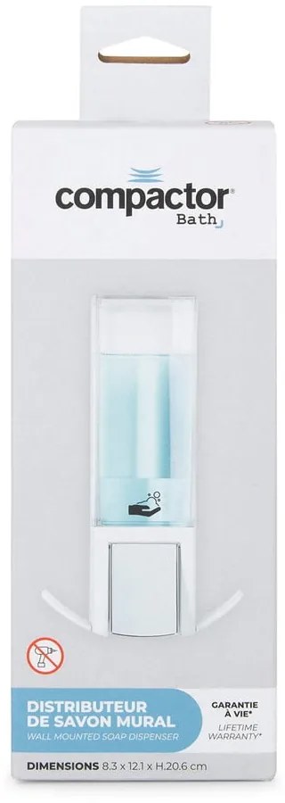 Fehér fali szappanadagoló 500 ml – Compactor
