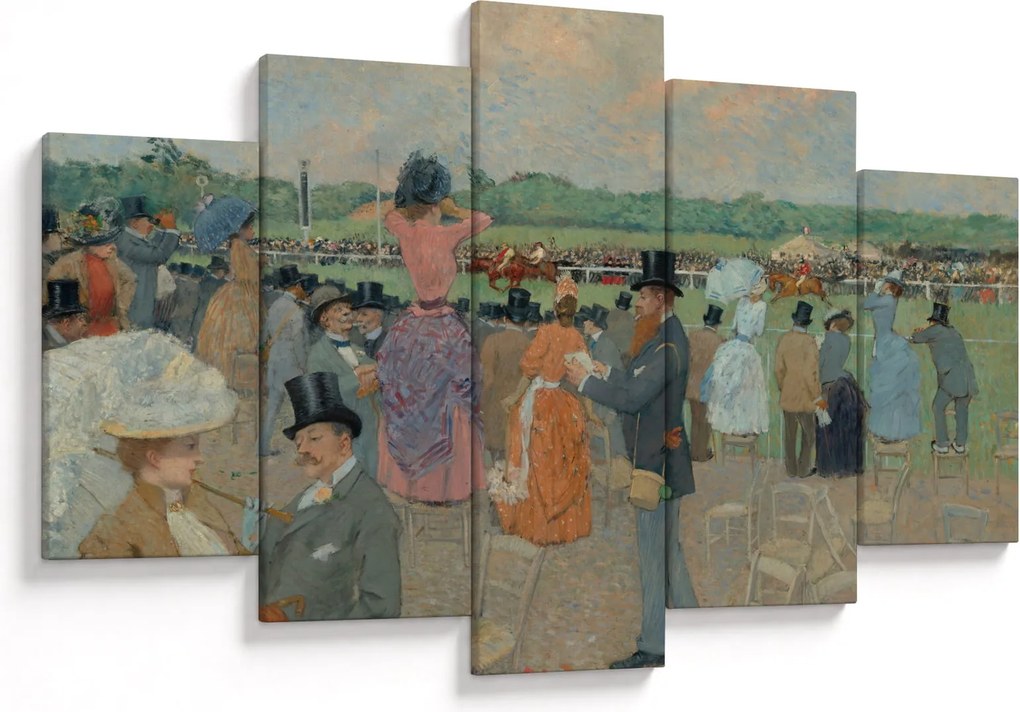 Kép - Jean-Louis Forain, The Races at Longchamp, reprodukciók (150x105 cm)
