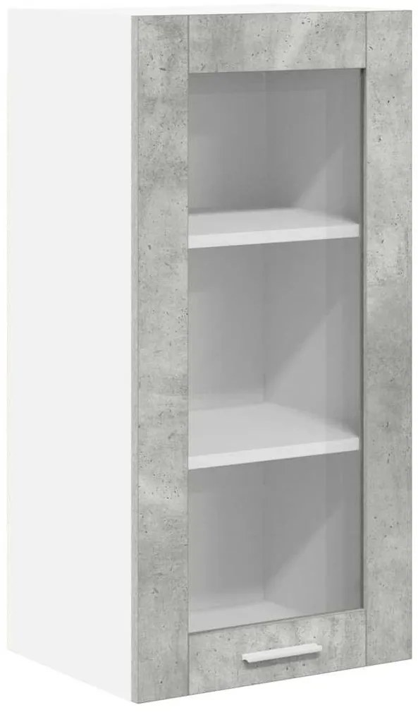 Függő szekrény Riga 2 pcs Beton Szürke 40 x 31 x 80 cm Faanyag