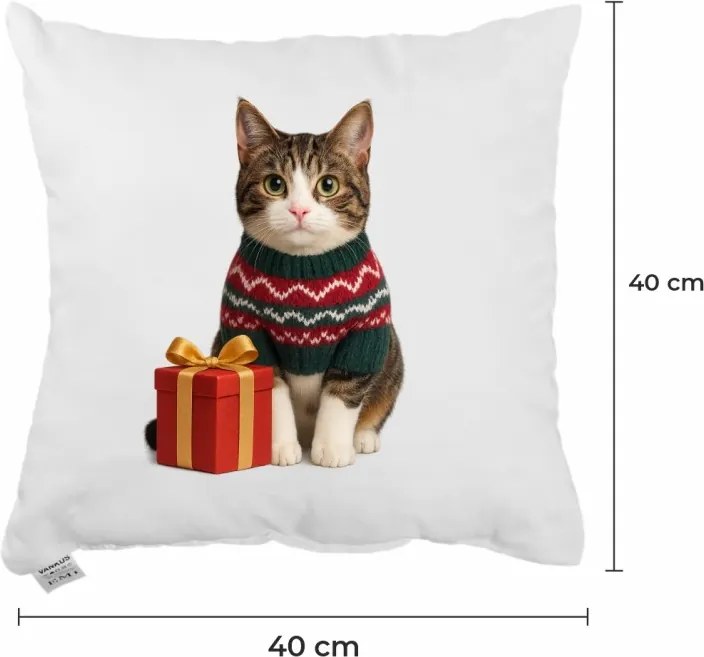 EMI Meow karácsonyi díszpárna 40x40 cm