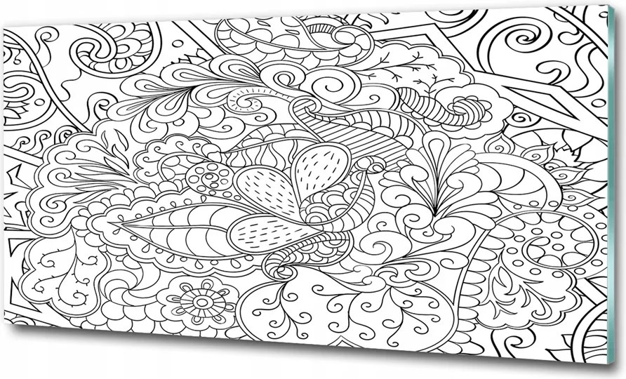 Fotótapéta falra edzett üveg Bazsarózsa 125x50