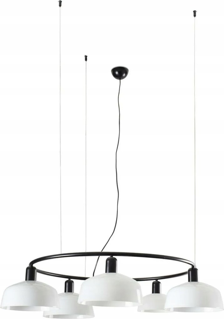 Faro Tatawin M kör alakú függőlámpa, fehér, 5xE27, állítható felfüggesztés