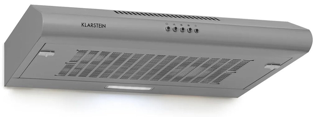 Klarstein Capannina, szekrény alá beépíthető páraelszívó, 60 cm, 166 m³/ó, LED, nemesacél, ezüst