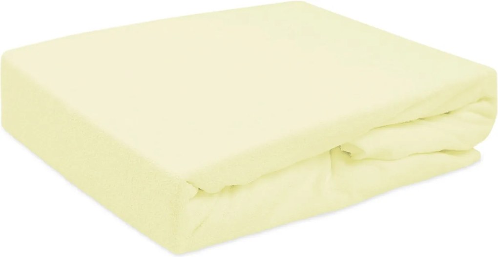 Gumis frottír lepedő 60x120 krémszínű