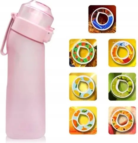 Ízesített 650 ml-es vizes palack 7 kapszulával Cukor- és kalóriamentes