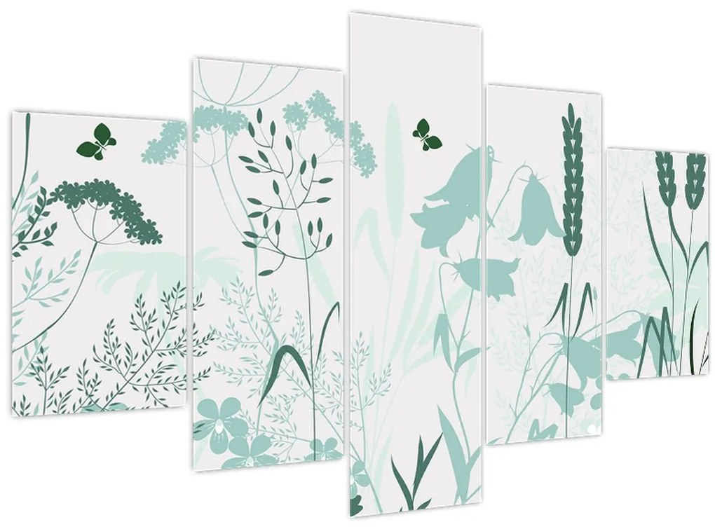 Kép - rét vektor (150x105 cm)