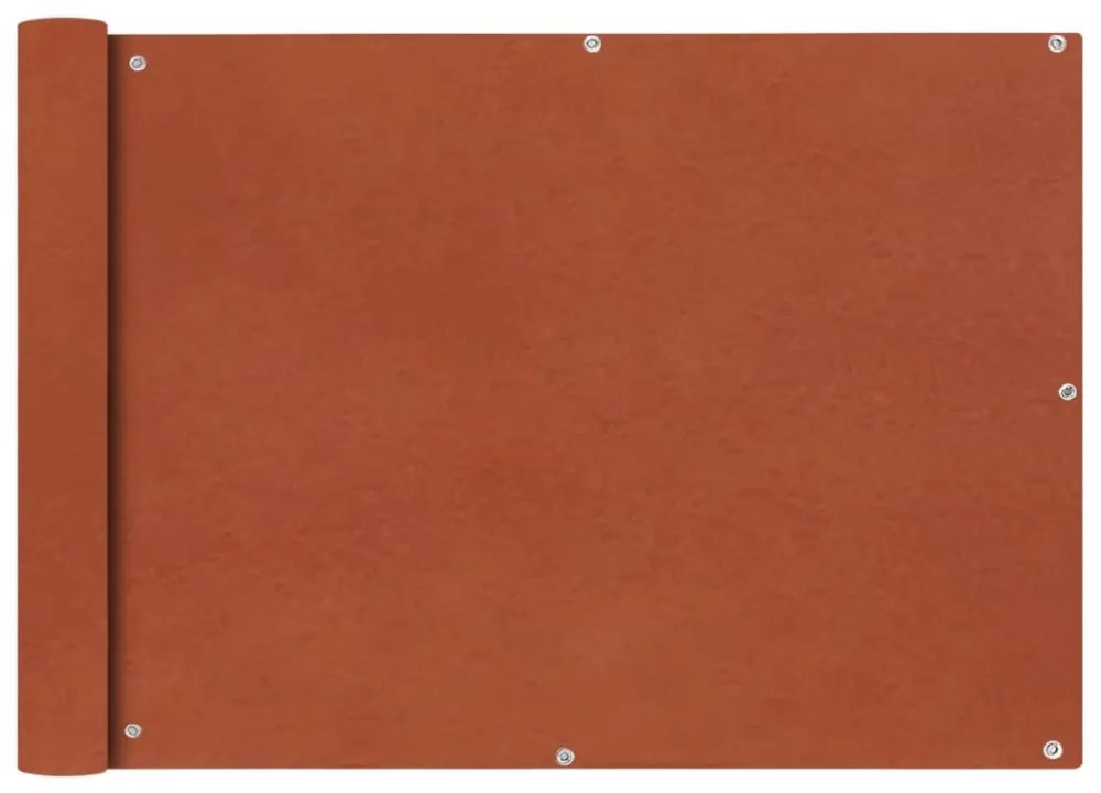 75x600 cm terrakotta Oxford szövetű erkély sötétítő