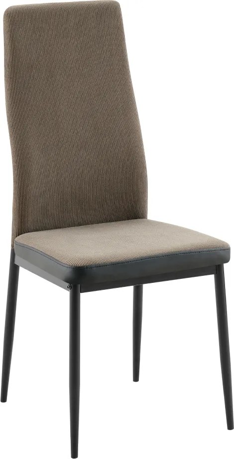 Étkező szék, sötétbarna/fekete, ENRA NEW