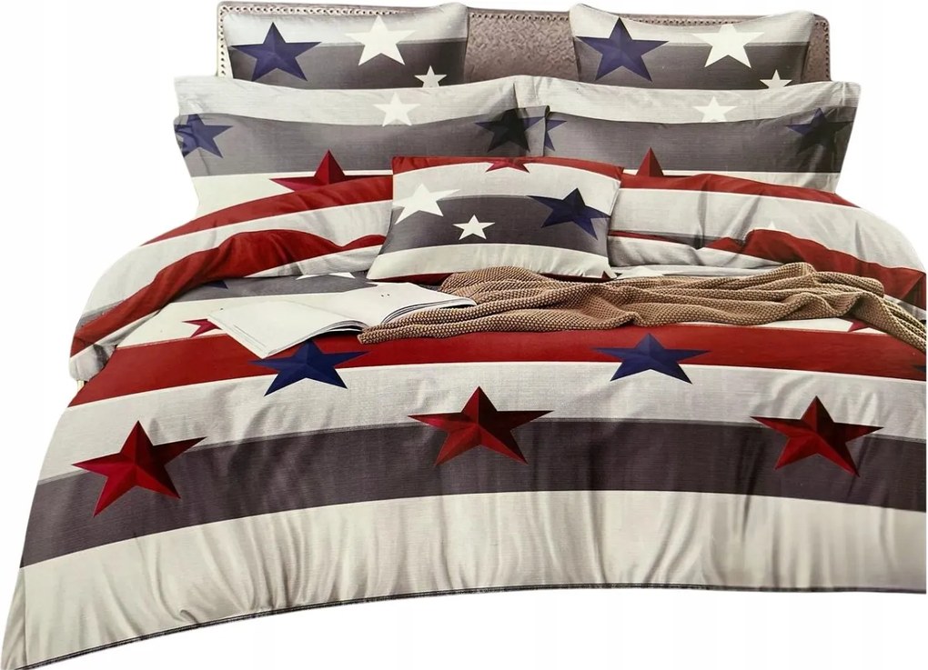 Pamut szatén ágyneműhuzat garnitúra 160x200 2 db 70x80 kétoldalas Puha