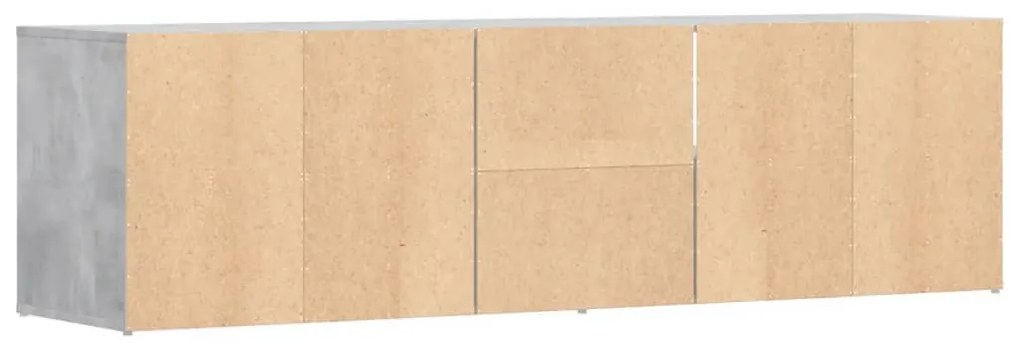 betonszürke szerelt fa sarokszekrény 160 x 40 x 45 cm