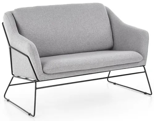 Világosszürke relax kétszemélyes fotel HAMAR 2 XL