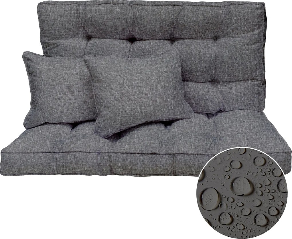 Hintapárna Kerti padhoz Vízálló Len 120x50 cm