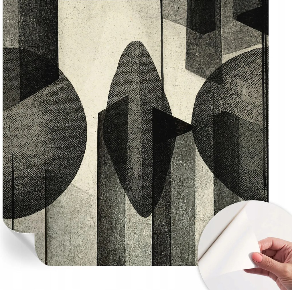 Öntapadós tapéta 3D fali furnér Geometrikus formák 250x250 cm