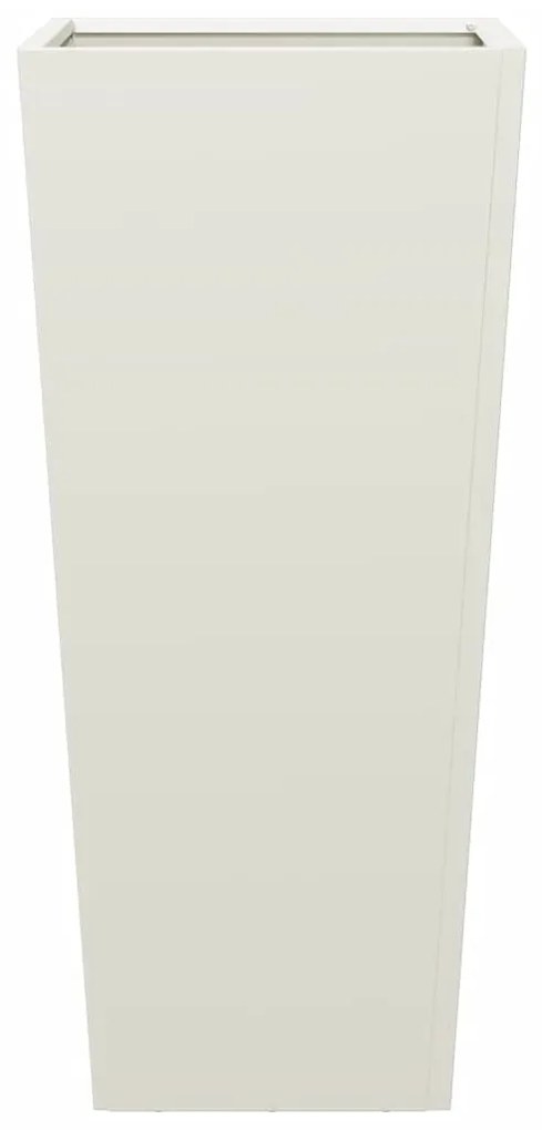 vidaXL 2 db fehér acél kerti növénytartó 35 x 35 x 75 cm