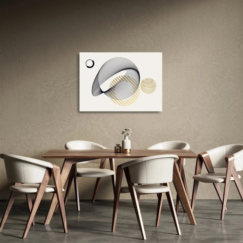 Üveg kép - Geometriai formák N⁰3 (70x50 cm)